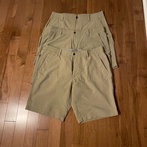 Lot of 3 Under Armor golf shorts. Size 40.
